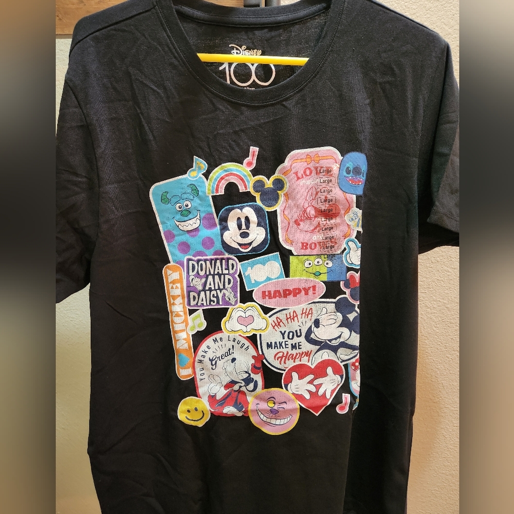 Disney 100 Retro Icons Graphic Tee NWT